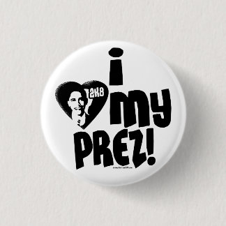 Badge Rond 2,50 Cm J'aime le bouton d'Obama
