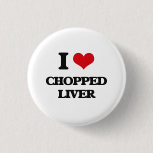 Badge Rond 2,50 Cm J'aime le foie coupé