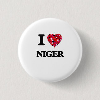 Badge Rond 2,50 Cm J'aime le Niger