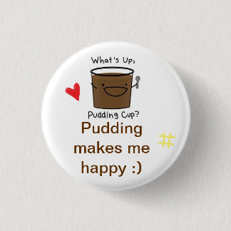 Badge Rond 2,50 Cm J'aime le pudding
