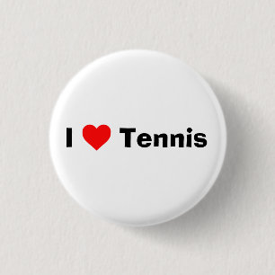 Badge Rond 2,50 Cm J'aime le tennis