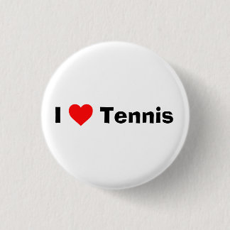 Badge Rond 2,50 Cm J'aime le tennis