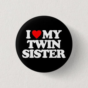BADGE ROND 2,50 CM J'AIME MA SOEUR DOUCE
