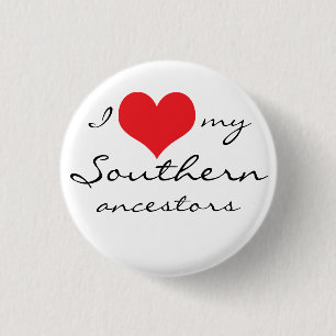 Badge Rond 2,50 Cm J'aime mes ancêtres du sud