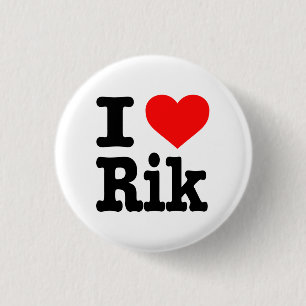 BADGE ROND 2,50 CM "J'AIME RIK "