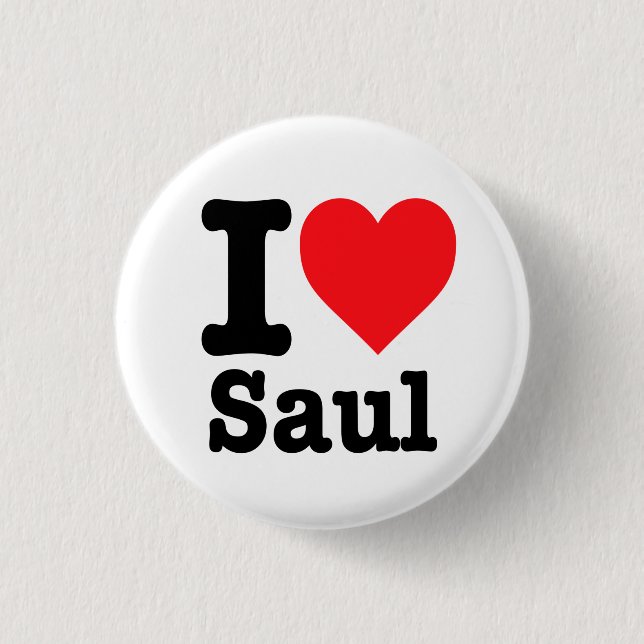 Badge Rond 2,50 Cm "J'aime Saul" (Devant)