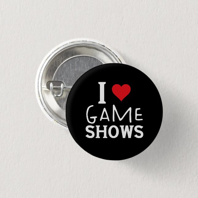 Badge Rond 2,50 Cm J'Aime Spectacles De Jeu, Drôle Disant Jeu Spectac (Devant & derrière)