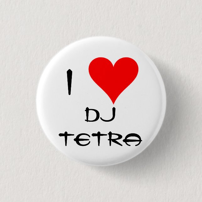 Badge Rond 2,50 Cm J'aime tétra (Devant)