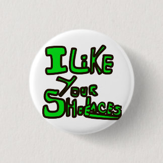 Badge Rond 2,50 Cm J'aime votre bouton de dentelles