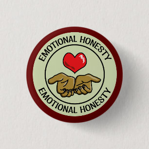 Badge Rond 2,50 Cm Jalon de l'honnêteté émotionnelle