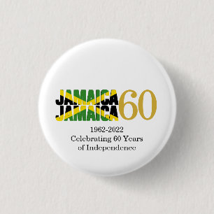 Badge Rond 2,50 Cm JAMAICA 60th Anniversary Independence