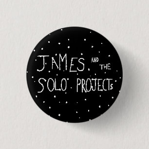 Badge Rond 2,50 Cm James et le Pin solo de bande de projets