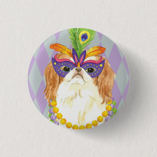 Badge Rond 2,50 Cm Japonais Chin de mardi gras