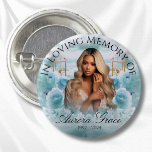 Badge Rond 2,50 Cm Jardin céleste du Mémorial Rose Bouton LIA004