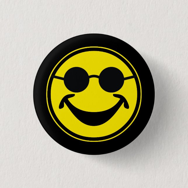 Badge Rond 2,50 Cm Jaune sans visibilité + votre backg. et idées (Devant)