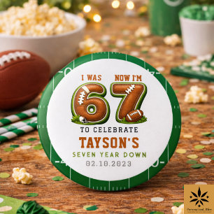 Badge Rond 2,50 Cm J'avais 6 ans, maintenant j'ai 7 ans – Football Am