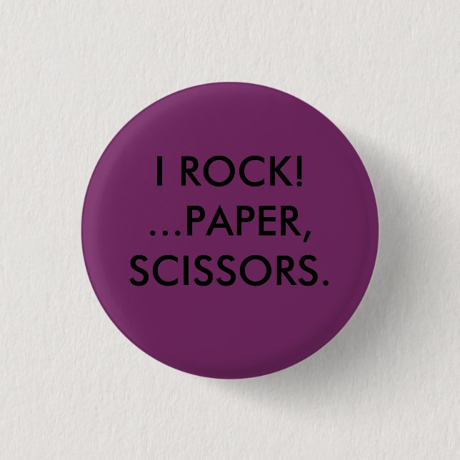 Badge Rond 2,50 Cm Je bascule !. ciseaux de .paper (Devant)