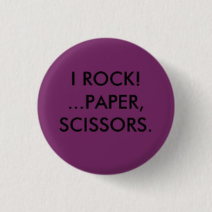 Badge Rond 2,50 Cm Je bascule !. ciseaux de .paper
