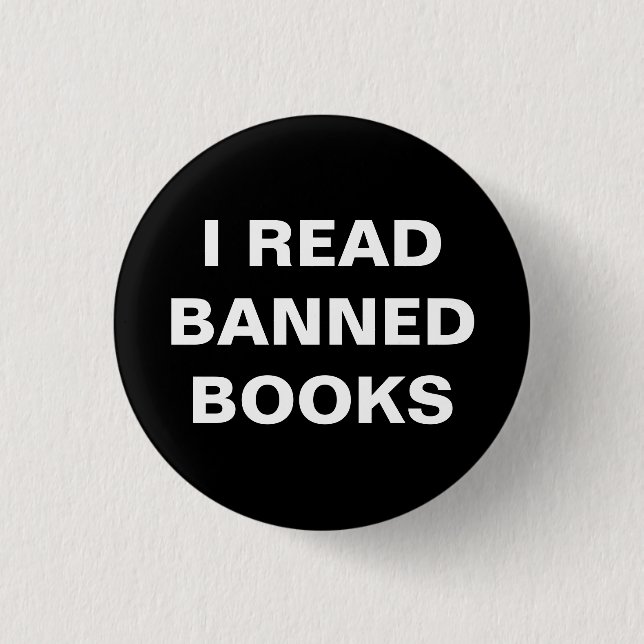 BADGE ROND 2,50 CM JE LIS DES LIVRES INTERDITS (Devant)