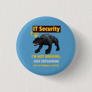 Badge Rond 2,50 Cm Je ne suis pas en train de discuter, juste d'expli