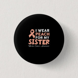 Badge Rond 2,50 Cm Je Porte La Pêche Pour Mes Soeurs Académiciens D