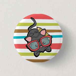 Badge Rond 2,50 Cm Je-sais-tout de Kitty