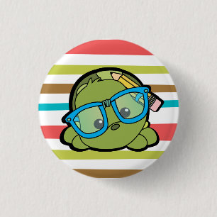 Badge Rond 2,50 Cm Je-sais-tout de tortue