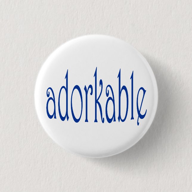 Badge Rond 2,50 Cm Je suis adorkable (Devant)