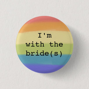 Badge Rond 2,50 Cm Je suis avec la conception du drapeau Gay pride-bo