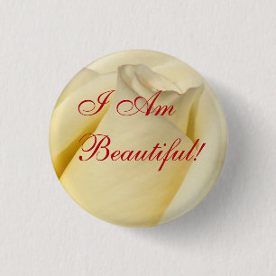 Badge Rond 2,50 Cm Je Suis Belle !_ Bouton
