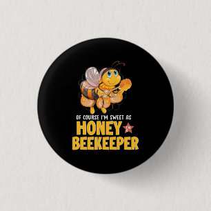 Badge Rond 2,50 Cm Je Suis Douce Comme Abeignets De Miel