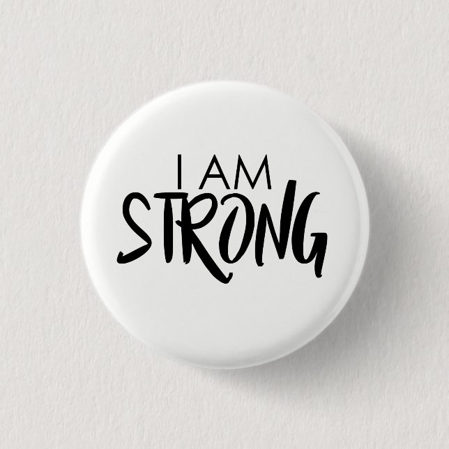 Badge Rond 2,50 Cm Je suis fort 2 (Devant)