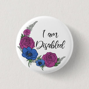 Badge Rond 2,50 Cm Je suis handicapé