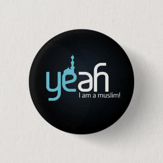 Badge Rond 2,50 Cm Je suis un musulman ! bouton de |