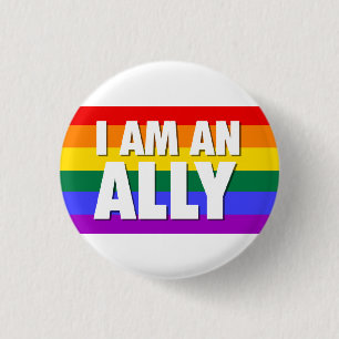 Badge Rond 2,50 Cm Je suis un Pin d'allié