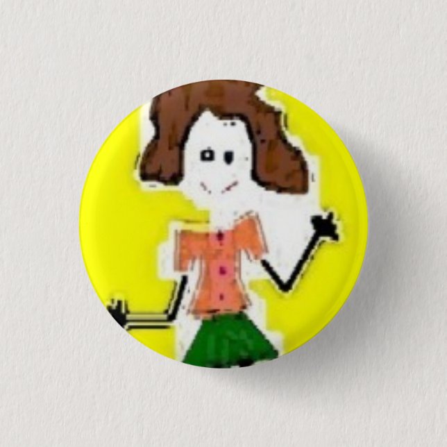 Badge Rond 2,50 Cm JE sur des roues - customisées (Devant)