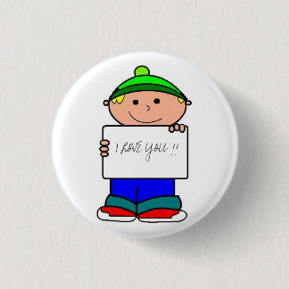 BADGE ROND 2,50 CM JE T'AIME !