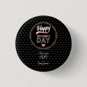 Badge Rond 2,50 Cm Je t'aime maman
