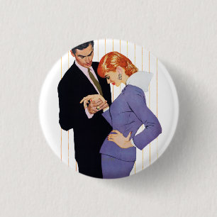 Badge Rond 2,50 Cm Je T'Aime, Maman Fille