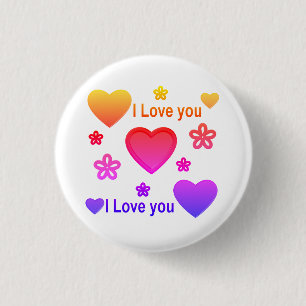 Badge Rond 2,50 Cm Je t'aime...plus que n'importe quel mot ne peut le