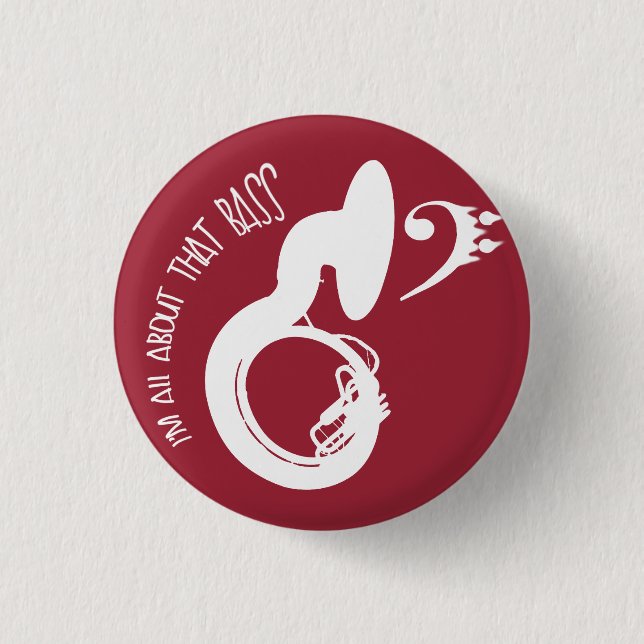 Badge Rond 2,50 Cm J'en parle ! (sousaphone) (Devant)