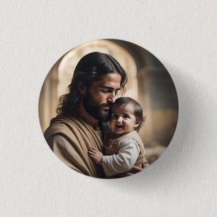 Badge Rond 2,50 Cm Jésus art