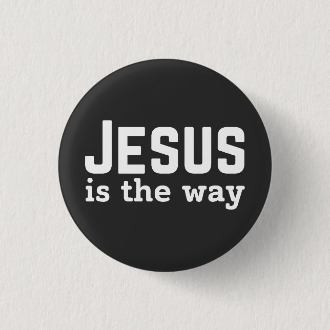 Badge Rond 2,50 Cm Jésus sauve (Devant)