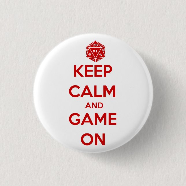 Badge Rond 2,50 Cm jeu sur bouton (Devant)