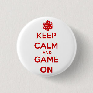 Badge Rond 2,50 Cm jeu sur bouton