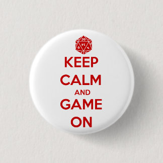 Badge Rond 2,50 Cm jeu sur bouton
