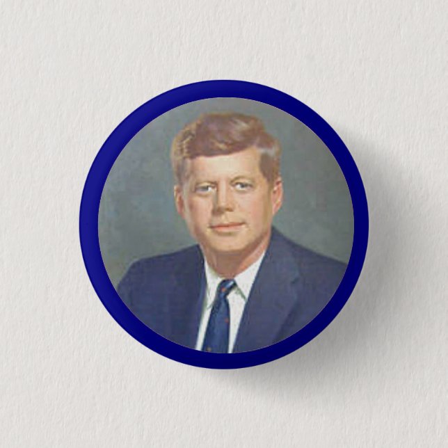 BADGE ROND 2,50 CM JFK (Devant)