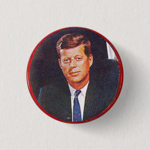 Badge Rond 2,50 Cm JFK inaugural - bouton