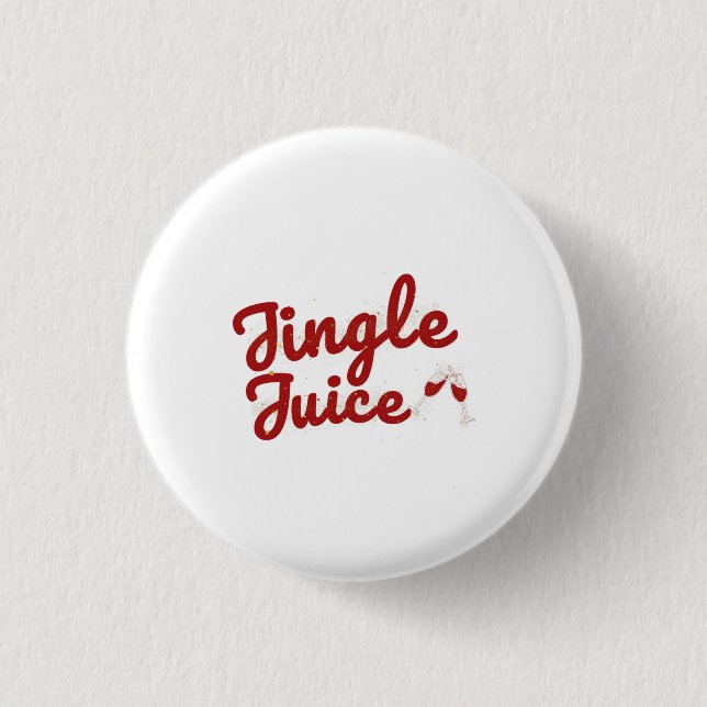 Badge Rond 2,50 Cm Jingle Juice, Fête de Vacances (Devant)