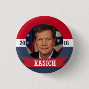 BADGE ROND 2,50 CM JOHN KASICH 2016